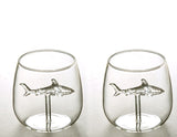 Lot de 2 Verres Requin