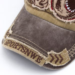 Casquette Requin Vintage marron