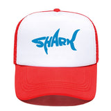 Casquette SHARK - rouge et blanche avec logo bleu