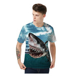 T-Shirt Requin Sang - porté par un garçon