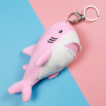 Porte-clé Requin Peluche rose