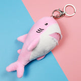 Porte-clé Requin Peluche rose