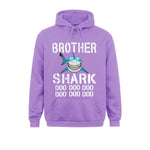 Sweat "Frère Requin" violet