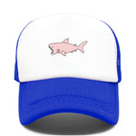 Casquette Requin Rose - bleue