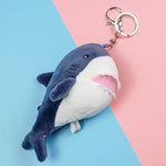 Porte-clé Requin Peluche bleu