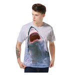 T-Shirt Requin Saut - porté par un homme