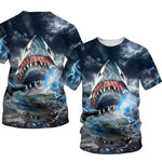 T-Shirt Requin Électrique - de devant et de dos