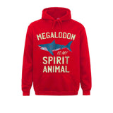 Sweat Requin Esprit Megalodon rouge