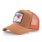 Casquette Requin Écusson orange