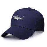 Casquette Grand Requin Blanc - bleu marine avec logo gris