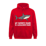 Sweat Requin Megalodon rouge