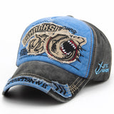 Casquette Requin Vintage bleue