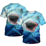 T-Shirt Requin Dents - vu de dos et de face