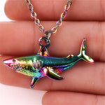 Collier Requin Nageoire arc en ciel