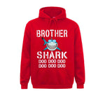 Sweat "Frère Requin" rouge