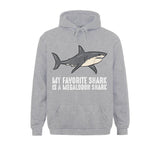 Sweat Requin Megalodon gris