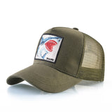 Casquette Requin Écusson verte