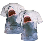 T-Shirt Requin Saut - vu de dos et de devant