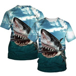 T-Shirt Requin Sang - vu de dos et de face