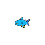 Pin's Requin Carotte