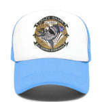 Casquette Requin Fou bleu ciel