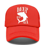 Casquette Requin Profondeurs - rouge