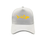 Casquette Requin Plongée blanche avec logo jaune