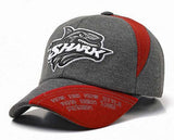 Casquette Requin Baseball gris foncé