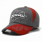 Casquette Requin Baseball gris foncé