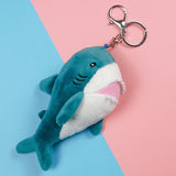 Porte-clé Requin Peluche turquoise