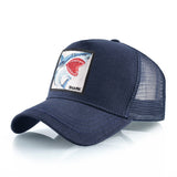 Casquette Requin Écusson bleu marine