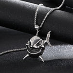 Collier Requin Maléfique argent