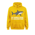 Sweat Requin Megalodon jaune