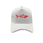 Casquette Requin Plongée blanche avec logo rouge