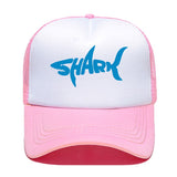 Casquette SHARK - rose et blanche avec logo bleu