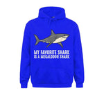 Sweat Requin Megalodon bleu