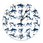 Horloge Requins Bleus