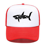 Casquette SHARK - rouge et blanche avec logo noir