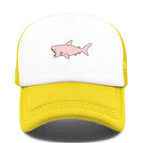 Casquette Requin Rose - jaune