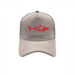 Casquette Requin Plongée Beige avec logo rouge