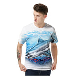 T-Shirt Requin Mako - porté par un homme