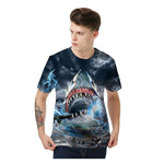 T-Shirt Requin Électrique - porté par un homme