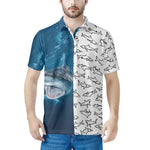 Polo Double Face à motifs Requins