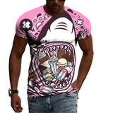 tee shirt rose requin