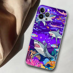 Coque Violette Requin