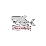 Pin's Requin Bonjour