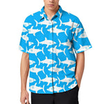 Chemise Bleue Ciel à motifs Requins