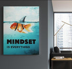 Tableau Requin - Humoristique "Mindset is everything" 