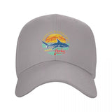 Casquette Requin plage grise