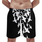 Short de bain Requin - Noir et Blanc